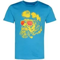 FÄDD FÄDD Kinder T-Shirt Rundhals aus Bio-Baumwolle "Neon Hippster Hans" Blau – Produktbild 1 von 1