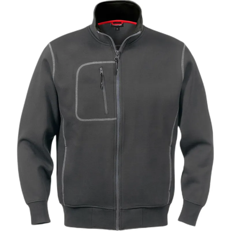 Fristads Pullover Fristads 1747 DF, Gris, – Produktbild 2 von 2