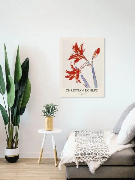 Photocircle Photocircle Poster / Leinwandbild / Kunst - Christian Rohlfs: Roter Amaryllis – Produktbild 4 von 4