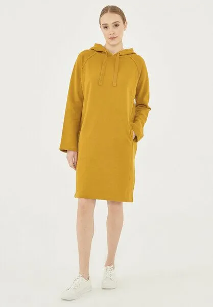 ORGANICATION ORGANICATION Sweatkleid aus Bio-Baumwolle, Tobacco, – Produktbild 2 von 4
