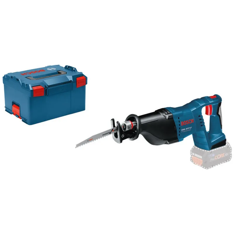 Bosch Professional Bosch Professional Bosch Akku-Säbelsäge GSA 18 V-LI, incl. 2x Säbelsägeblatt, L-BOXX – Produktbild 1 von 1