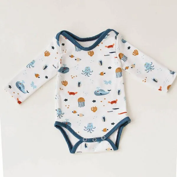 NoniKids Berlin Langarm Baby Body *Wale* Bio Baumwolle | NoniKids Berlin – Produktbild 1 von 2