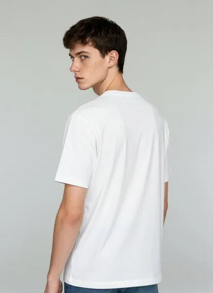 UNIPOLAR UNIPOLAR Basic-T-Shirt Preston, White, – Produktbild 3 von 6