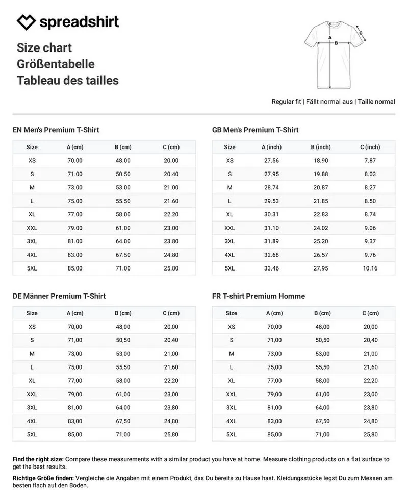 Spreadshirt T-Shirt Hello Kitty Klassisch Mit Schriftzug Männer Premium T-Shirt (1-tlg) Normaler Schnitt für optimale Passform, Blau, – Produktbild 3 von 4