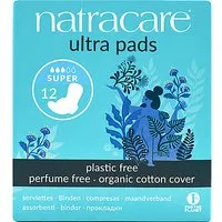 Natracare Natracare Ultra Pads Super - 12 Binden aus Bio Baumwolle mit Flügel... – Produktbild 1 von 2