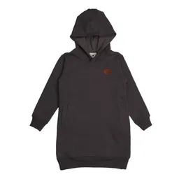 Walkiddy Kinder Kapuzenkleid GOTS zertifiziert – Bio-Baumwolle, Schwarz, langärmelig, weich & bequem, alltagstauglich | Walkiddy – Produktbild 1 von 1