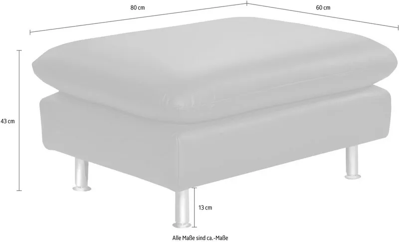 Places of Style Hocker Redding, Beige, – Produktbild 3 von 5
