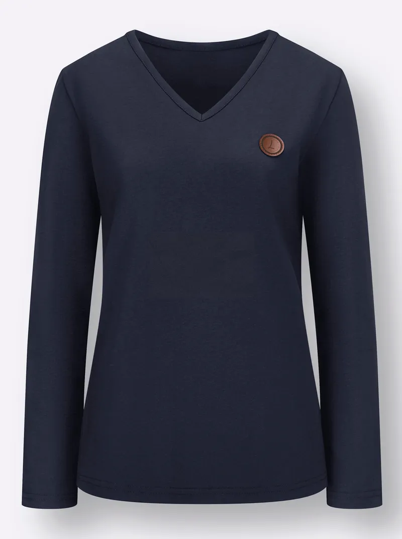 Witt Langarmshirt marine, Marine, – Produktbild 1 von 2