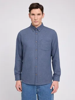 Mazine Mazine Herren Melange Flannel Hemd aus 60% Bio-Baumwolle und 40% recyceltes Polyester – Produktbild 1 von 1