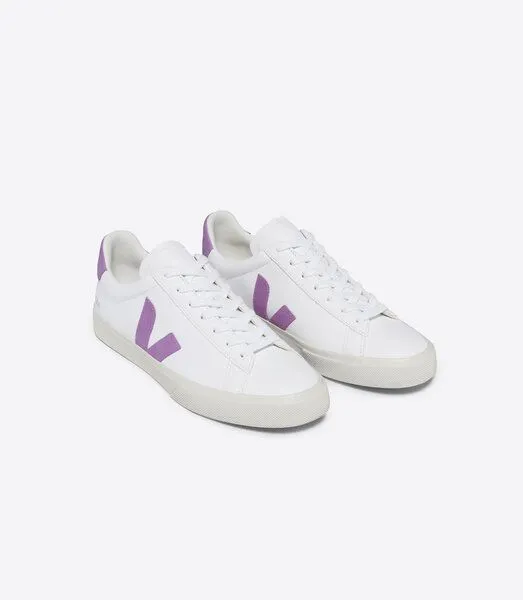 Veja Veja Damen-Sneaker Campo Chromfree Extra White Mulberry – Produktbild 2 von 3