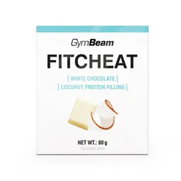 GymBeam Food GymBeam Fitcheat Protein Schokolade 80 g weiße Schokolade Kokos – Produktbild 1 von 1