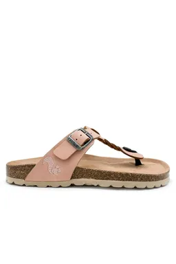 thies thies Damen vegan Sandalen Zehensteg Zopf Blassrosa – Produktbild 1 von 1