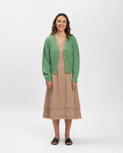 MATONA Matona Strickjacke aus Baumwolle für Frauen / Spring Cardigan, Bean, – Produktbild 3 von 4