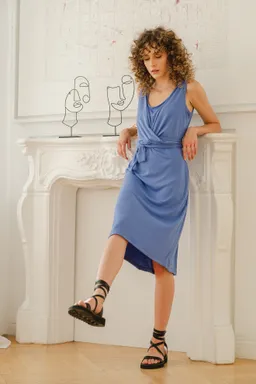 WiDDA Widda Damen vegan Kleid Slinga Jersey Lavendel – Produktbild 1 von 1