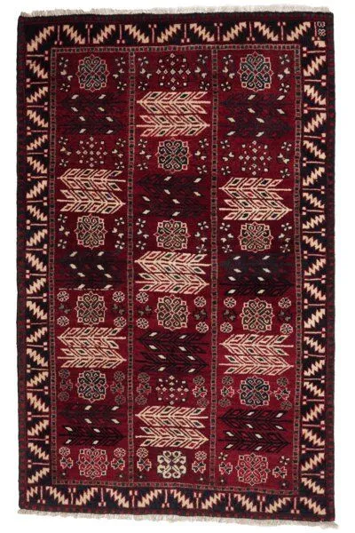 Rugtales Lori „Rugtales“ aus Schurwolle, 130x206 cm, Rot, – Produktbild 3 von 4