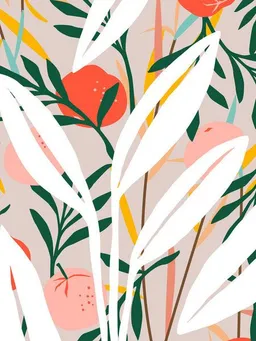 Photocircle Photocircle Poster / Leinwandbild - Abstract Plant Blush – Produktbild 1 von 1