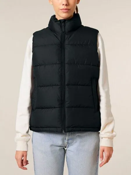 Human Family Human Family Basic Unisex Weste "Buffer" aus recyceltem Polyester, Schwarz, – Produktbild 2 von 3
