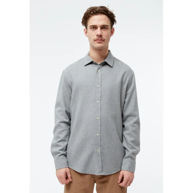 Givn Berlin Flanellhemd Modell: John, Mid grey, – Produktbild 1 von 5