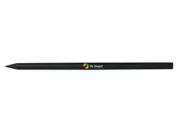 FSC-zertifizierter Bleistift rund schwarz durchgefärbt, farbig lackiert 17,5 cm – Produktbild 1 von 1