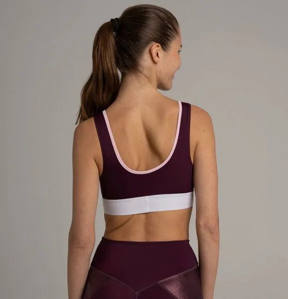 Bodyguard Bodyguard Samoa Sports Bra aus ECONYL®, Aubergine, – Produktbild 1 von 2