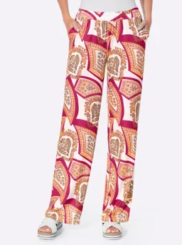 heine Schlupfhose pink-ecru-bedruckt – Produktbild 1 von 1