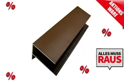 woodstore24 woodstore24 Alu F-Profil, farbbeschichtet, 6,5 cm (B) x 85 mm (H) x 3,0 m (L), (passend für Serie WE30 / WE56) - Farbe IPE – Produktbild 1 von 1