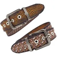 Seegarn Seegarn - Gürtel / Wendegürtel SeeSchlange 4cm, Patina silber, – Produktbild 2 von 5