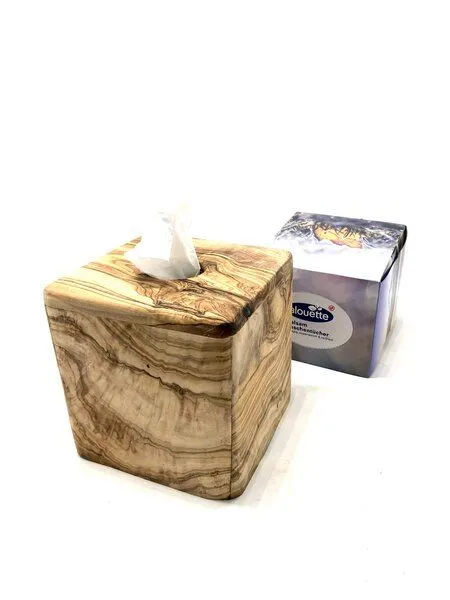 Olivenholz erleben Olivenholz erleben Box für Kosmetiktücher aus Olivenholz – Produktbild 4 von 6