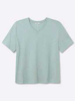 sheego V-Shirt kalkmint – Produktbild 1 von 1