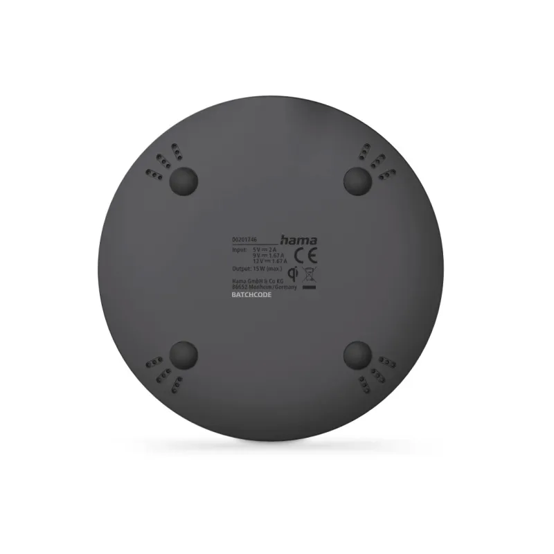 Hama Hama Wireless Charger, kabelloses Smartphone-Ladepad, 15 W – Produktbild 2 von 7