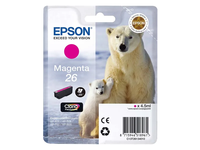 Epson Epson Tintenpatrone T2613/ 26 magenta – Produktbild 2 von 2