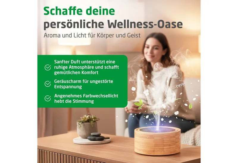Medisana Medisana Diffuser AD 625 aus Bambus – Produktbild 3 von 5