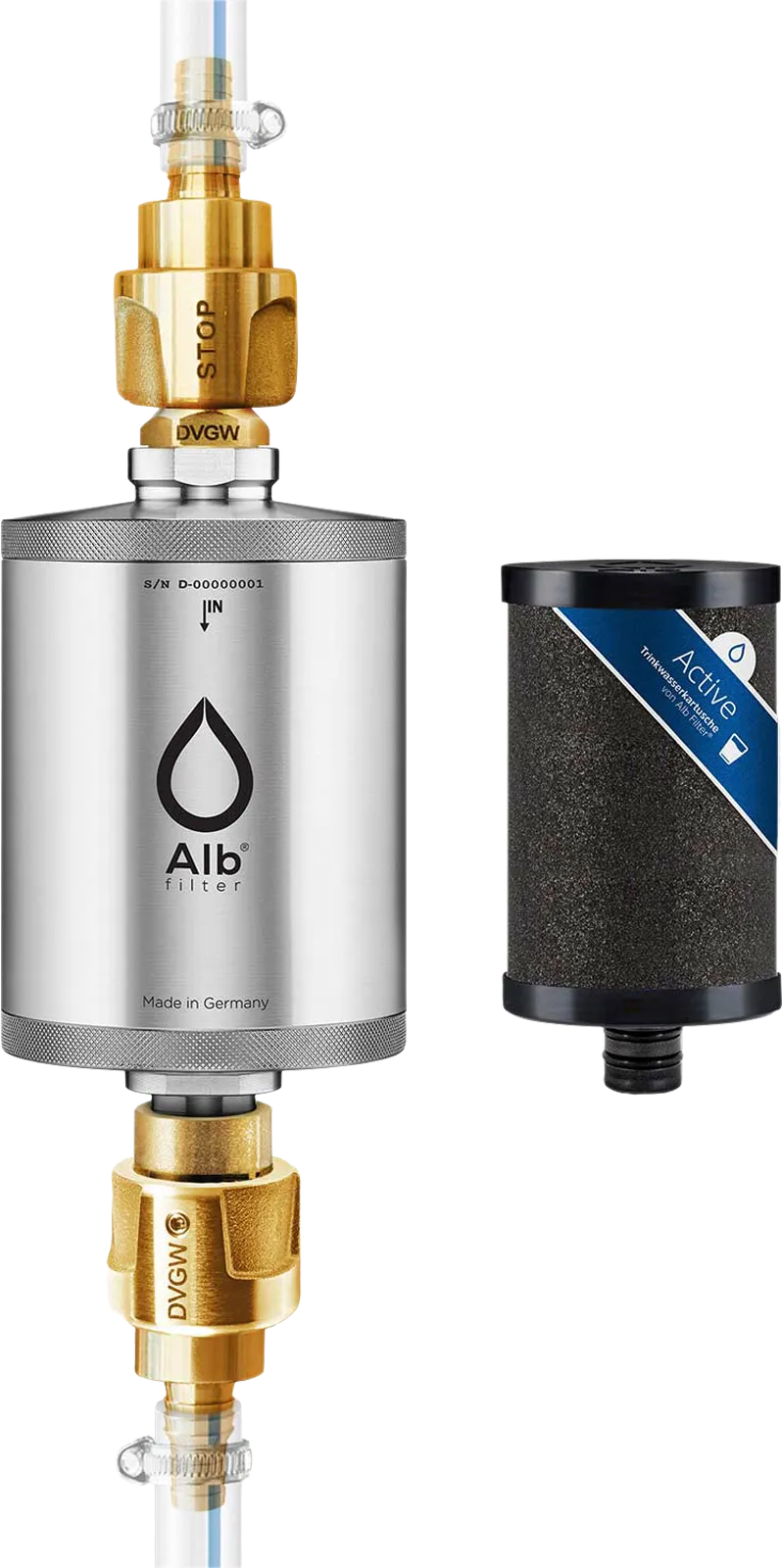 Alb Filter Alb Filter® TRAVEL Active Trinkwasserfilter - Festeinbau Edelstahl Natur – Produktbild 1 von 1