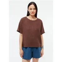 Givn Berlin Givn Berlin T-Shirt GBPINA aus Leinen, Chocolate brown (linen), – Produktbild 1 von 1