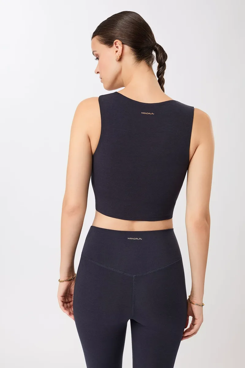 mandala mandala Damen vegan Top Serenity, Extra dunkelblau, – Produktbild 2 von 2