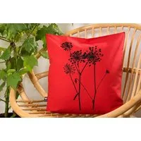 Hirschkind Hirschkind Bio-Kissenbezug 'Schierling' rot 40x40cm – Produktbild 1 von 1