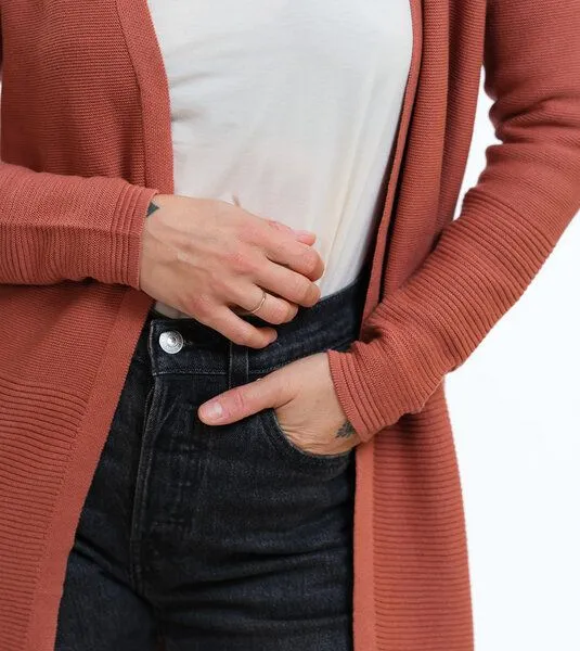 Gary Mash GARY MASH Cardigan Libby aus Feinstrick, Chutney (braun), – Produktbild 2 von 4