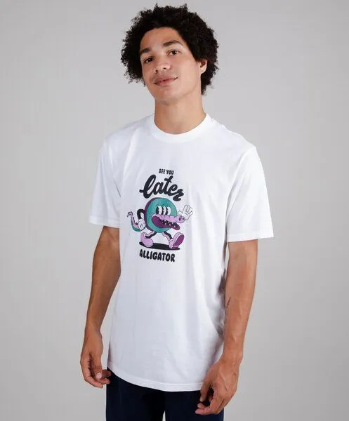 Brava Fabrics Brava Fabrics T-Shirt Yeye Alligator, Regular white, – Produktbild 2 von 5