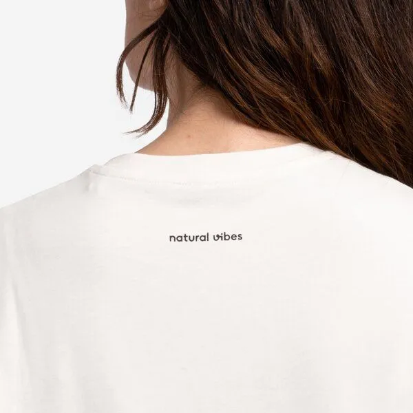 Natural Vibes Natural Vibes T-Shirt Yoga Bio GOTS | Bio T-Shirt | Weißes T-Shirt (Naturweiß) | Damen T-Shirt | – Produktbild 3 von 4