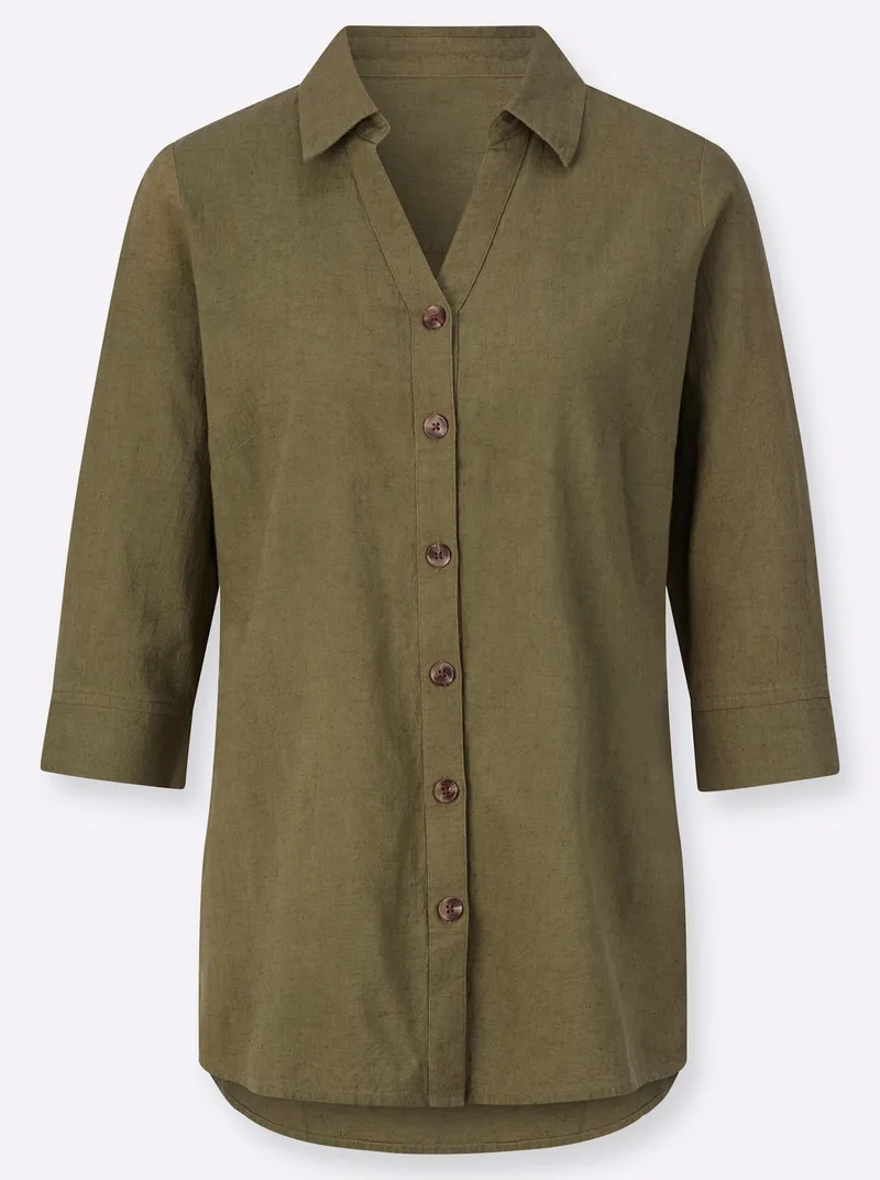 Witt Longbluse oliv, Oliv, – Produktbild 1 von 2