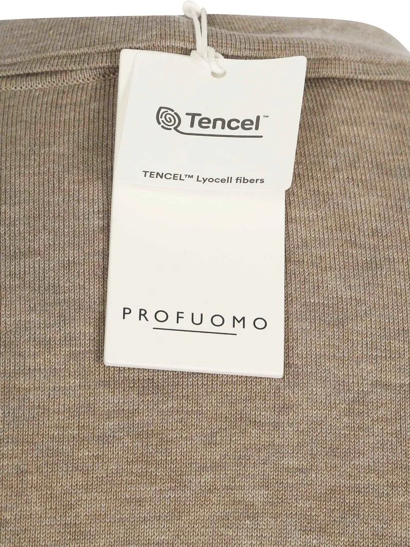 Profuomo Profuomo Gestricktes Poloshirt Beige - Größe M, Beige, – Produktbild 5 von 5