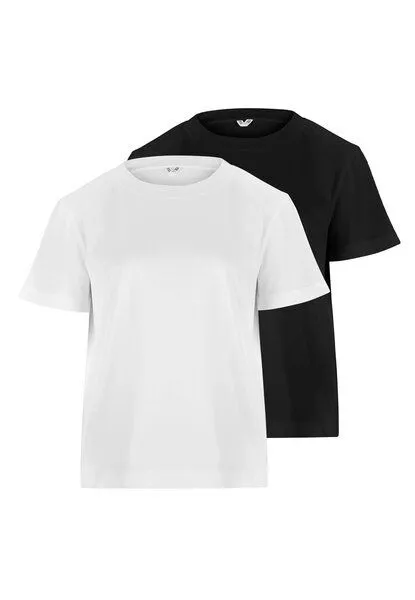 MELA KHIRA Damen T-Shirt Bundle | von MELA | Fairtrade & GOTS zertifiziert, Schwarz / weiss, – Produktbild 1 von 3