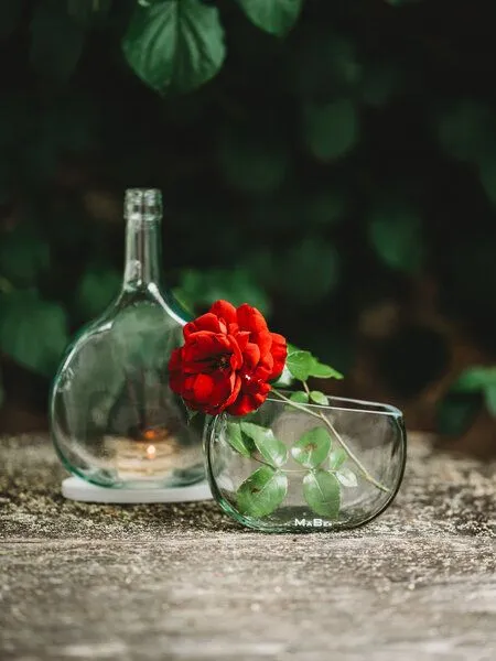 MaBe MaBe Vase aus dem fränkischen Bocksbeutel, Transparent, – Produktbild 3 von 4