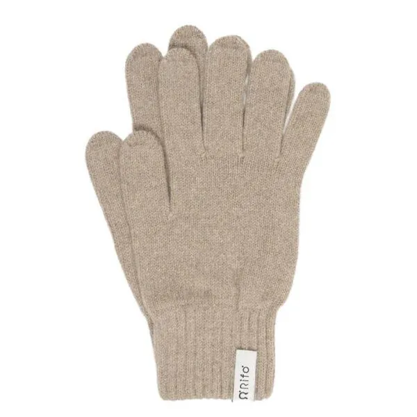 Rifò - Circular Fashion Made in Italy Rifò - Circular Fashion Made in Italy Neue Recycelte Kaschmir-Handschuhe – Pier Paolo, Beige sabbia, – Produktbild 1 von 2