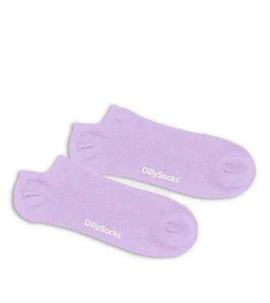 DillySocks DillySocks Sneaker Socken aus Biobaumwoll-Mix, Lila, – Produktbild 1 von 2