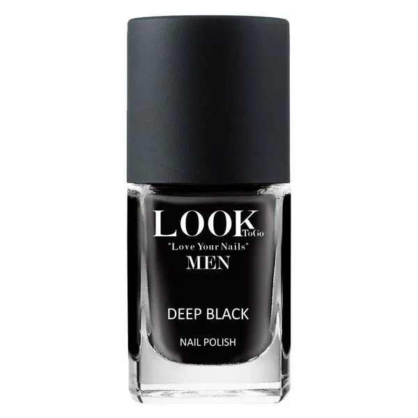 Look To Go Look To Go • veganer Nagellack • FOR MEN • 21-free & PETA approved, Deep black men, – Produktbild 1 von 3