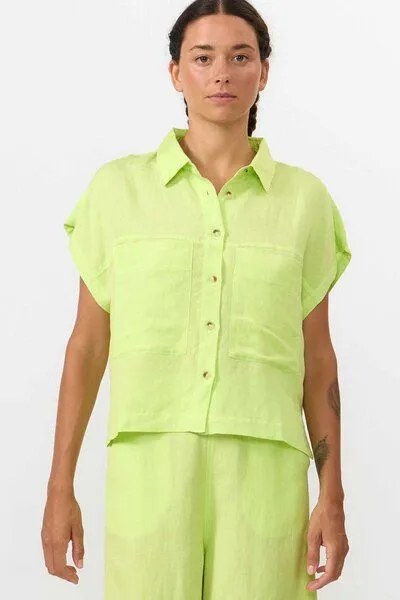 SUITE13LAB Suite13lab Damenhemd AMUR, Apple green(grün), – Produktbild 1 von 4