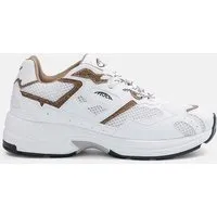 MoEa MoEa Sneakers Rush - White & Brown - Palm – Produktbild 1 von 1