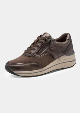 Jana Jana Hallux-Sneaker mit Memory-Foam-Fußbett - taupe von Goldner Fashion – Produktbild 1 von 1