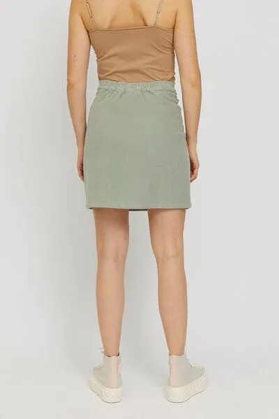 Mazine Mazine Kurzer Rock - Noda Skirt - aus Bio-Baumwolle, Grün (seagrass), – Produktbild 2 von 4